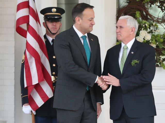 Leo Varadkar met with the vice president on a visit to America in March
