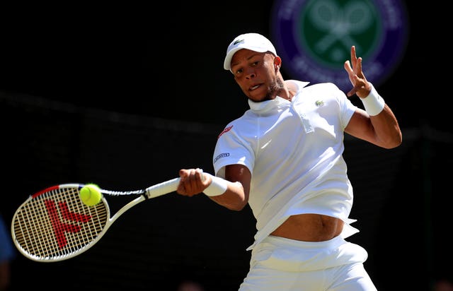 Jay Clarke, pictured, gave Roger Federer a fright in the second set 