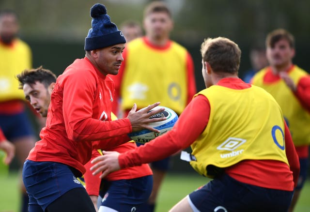 England's Jonathan Joseph (left) will line up on the wing