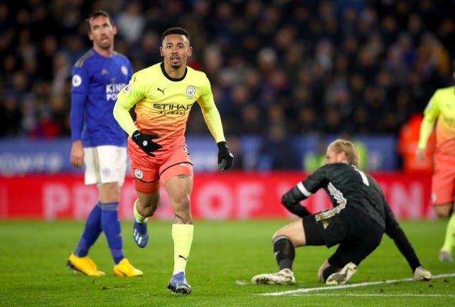 Substitute Gabriel Jesus claimed the only goal as Manchester City beat Leicester