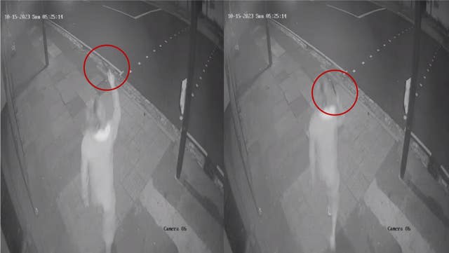 CCTV issued by Counter Terror Police Ahmed Alid holding a knife