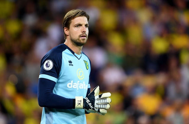 Norwich goalkeeper Tim Krul scored an own goal