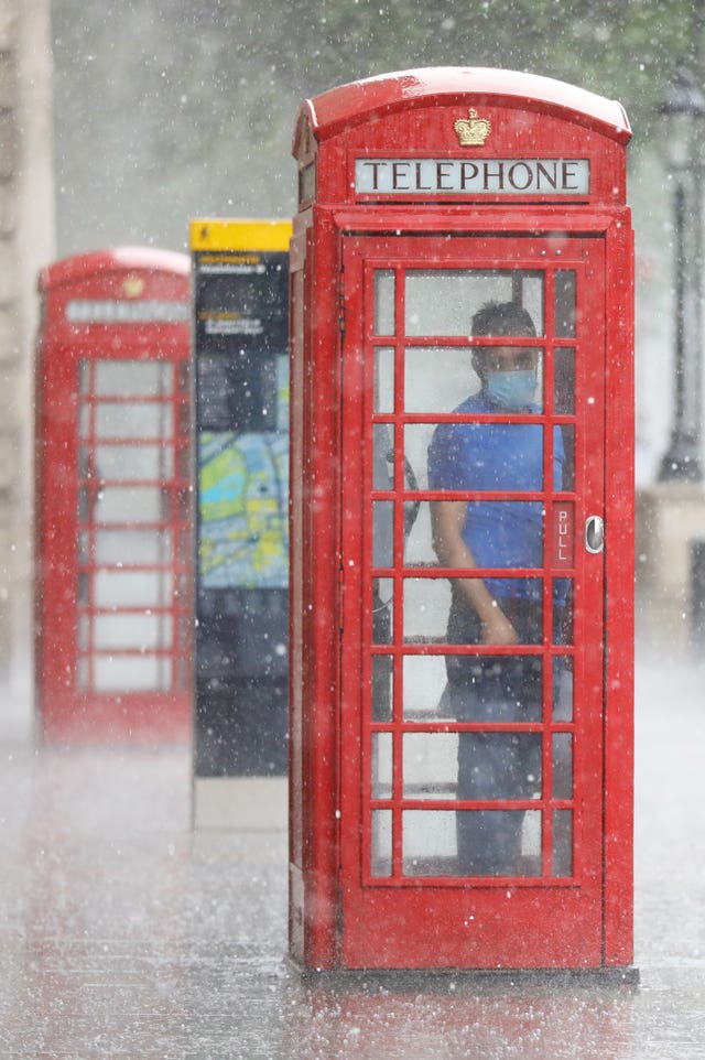 Red phone box