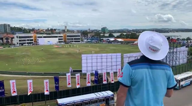 England had one fan watching their Test match in Sri Lanka after Rob Lewis waited in Sri Lanka for nearly a year to watch the team play 