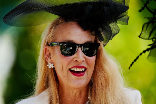 Jerry Hall at Royal Ascot in 2025