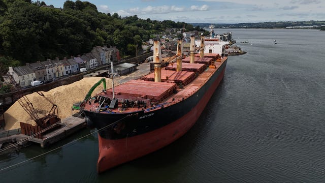 The MV Matthew at Maulbaun, Co Cork