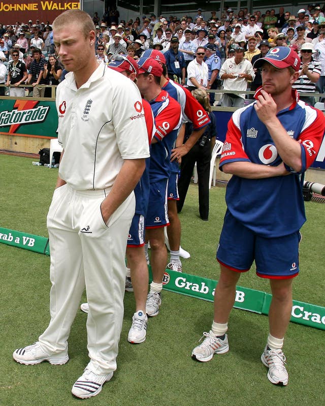 England players show their disappointment after the Ashes are lost