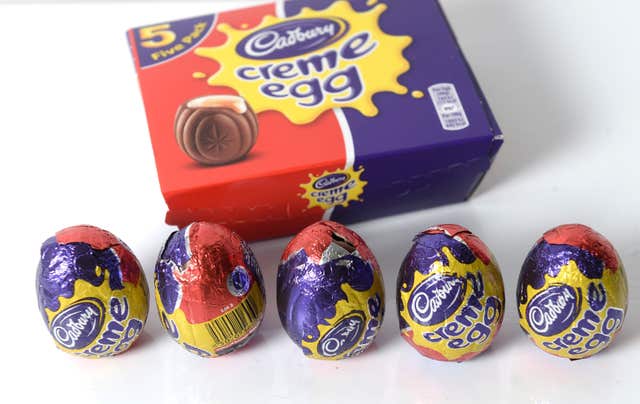 Five Cadbury Creme Eggs