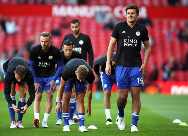 Leicester's Harry Maguire has been linked with a move to Old Trafford 