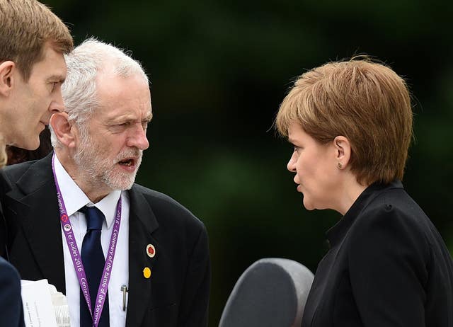 Jeremy Corbyn and Nicola Sturgeon