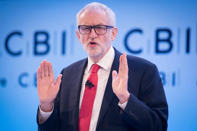 Jeremy Corbyn at the CBI Conference