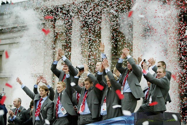 England rugby parade