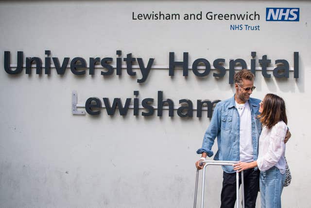 Richard Bacon leaves hospital