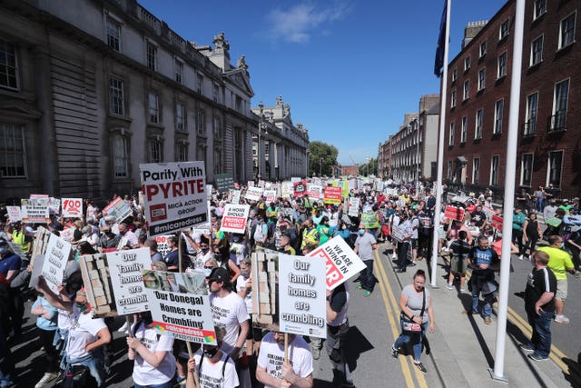 Mica redress protest in Dublin