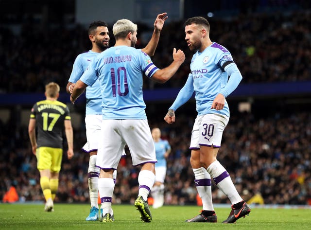 Nicolas Otamendi, right, was on the scoresheet against Southampton