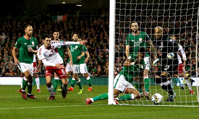 Action from Ireland v Denmark