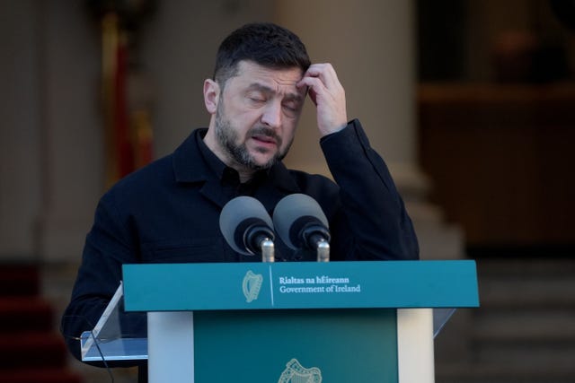 Ukrainian President Volodymyr Zelensky visit to Ireland