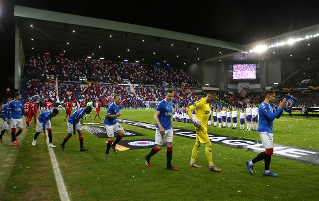 Rangers travel to Germany next month for the delayed second leg of their Europa League last 16 showdown with Bayer Leverkusen
