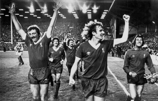 Ray Clemence, right, and Liverpool team-mates