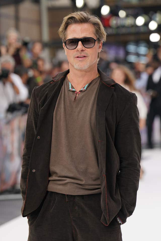 Brad Pitt arriving at the Bullet Train gala screening at Cineworld Leicester Square in London