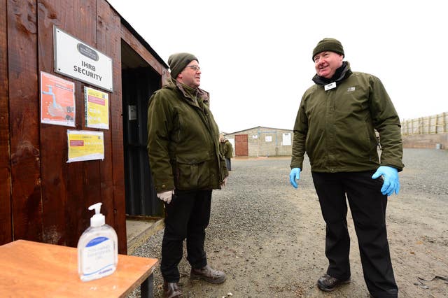 Strict protocol was in place while Irish racing continued behind closed doors