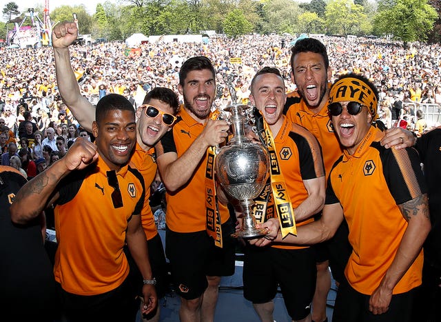 Jota helped Wolves win the Championship title in 2018 