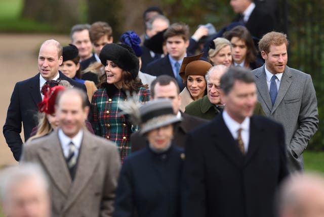 The royals' Christmas Day Church service