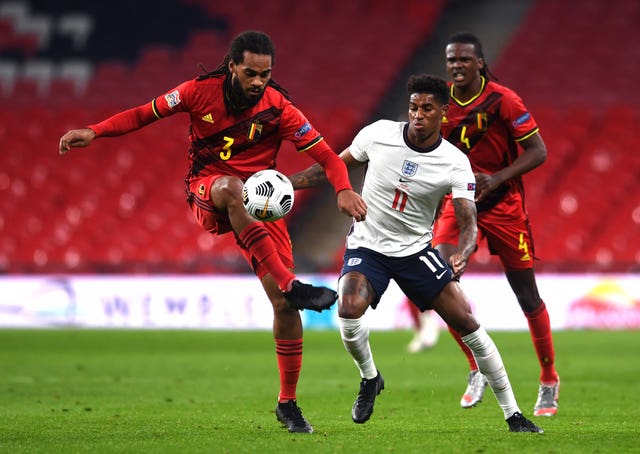 Marcus Rashford dug deep in Sunday's Group A2 clash with Belgium