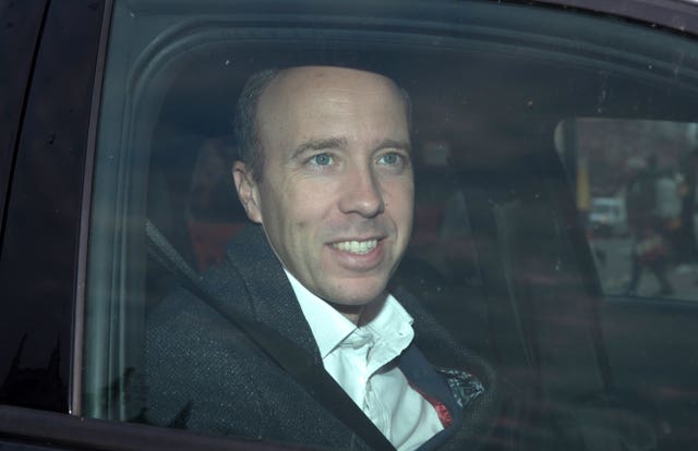 Matt Hancock (Lucy North/PA)