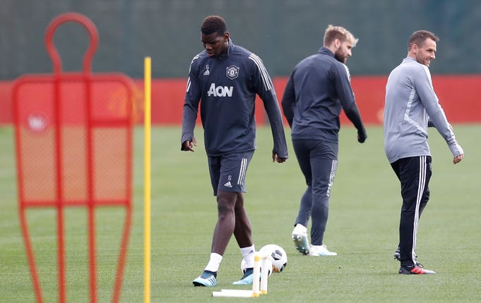 Manchester United Training Session and Press Conference