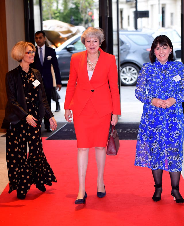 Theresa May attending The Women of the Year awards