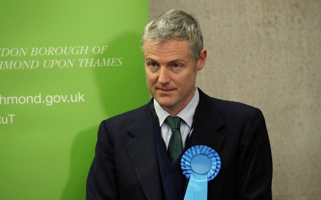 Former MP Zac Goldsmith