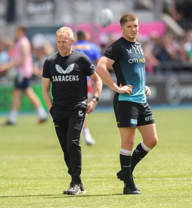 Mark McCall (left) and Owen Farrell