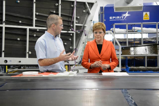 Nicola Sturgeon visits Spirit AeroSystems