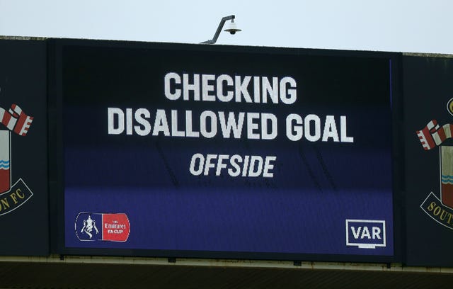 Big screens now provide more information about what the VAR is checking 