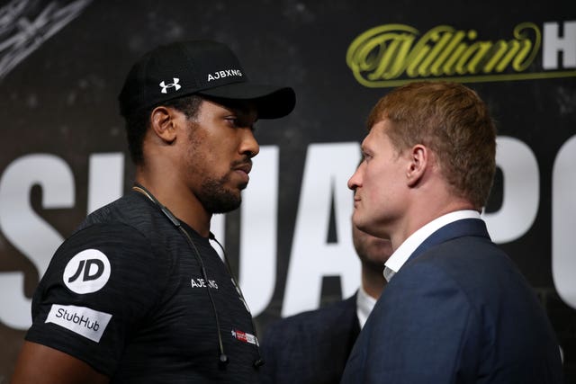 Anthony Joshua and Alexander Povetkin