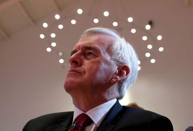 Shadow chancellor John McDonnell has said he wants a