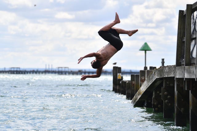 Taking the plunge at Southend
