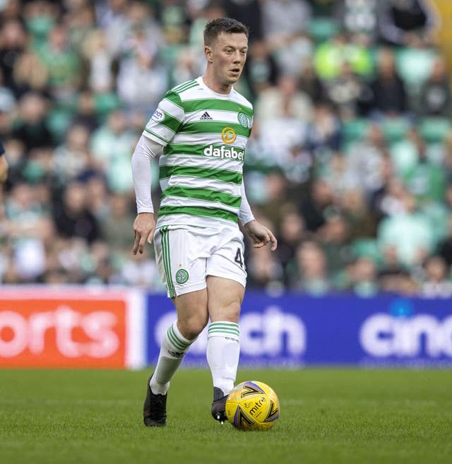 Callum McGregor is one of a number of Celtic players who will miss the game with Real Betis (Jeff Holmes/PA)