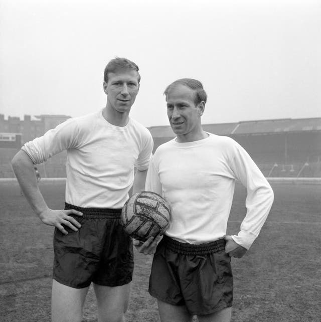 Jack (left) and Bobby Charlton are England greats