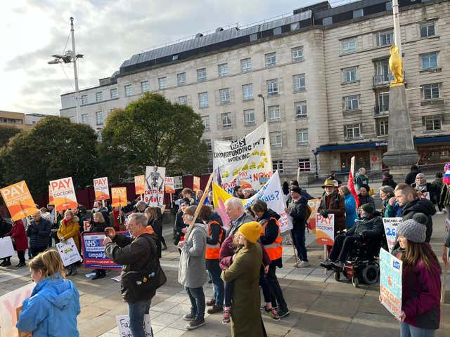 Keep Our NHS Public rally in Leeds