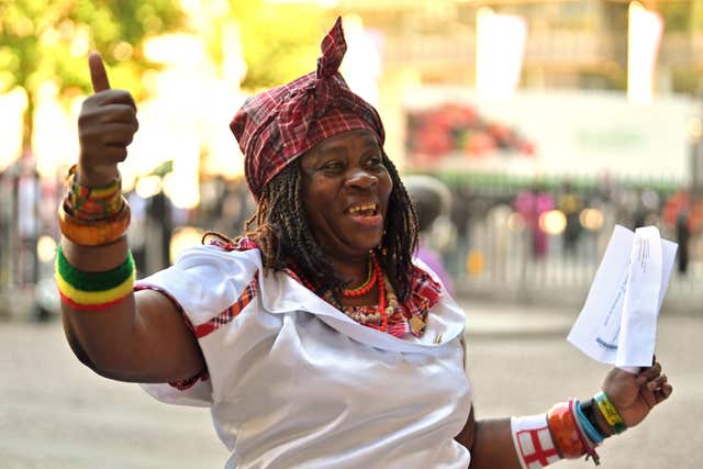 Windrush guests arrive at Westminster Abbey