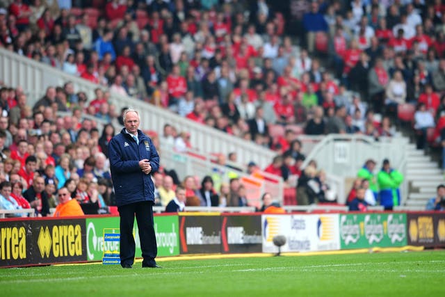 Sven-Goran Eriksson's last match in charge of City ended in an 8-1 defeat at Middlesbrough