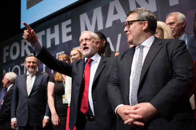 Labour leader Jeremy Corbyn and his shadow cabinet (Stefan Rousseau/PA)