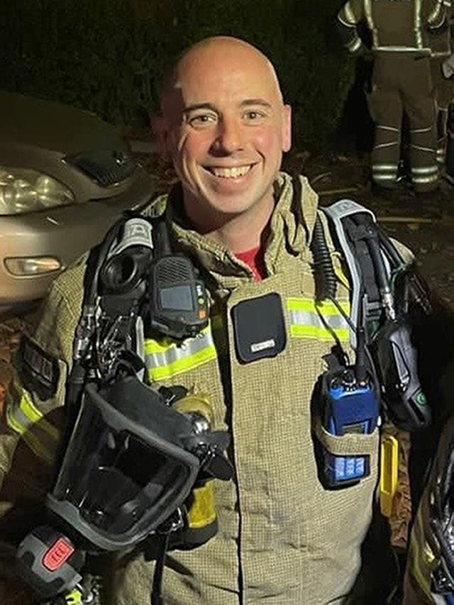 Firefighter Martyn Sadler