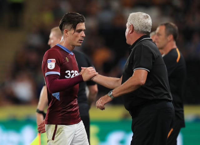 Jack Grealish (left) started Aston Villa's win at Hull despite links with a move to Tottenham.