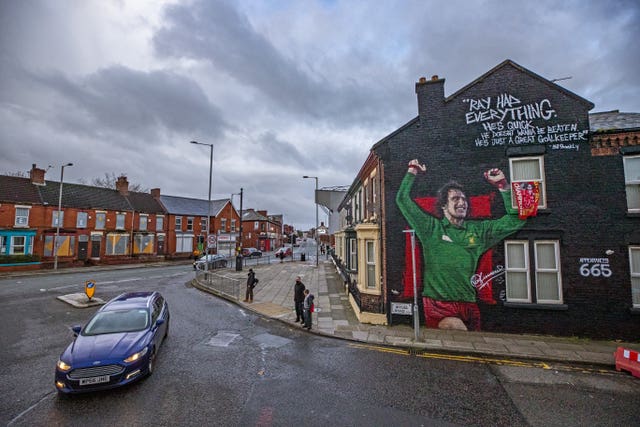 Clemence was a revered figure in Liverpool, where his image adorns the gable end of a terraced house in Anfield in recognition of his achievements