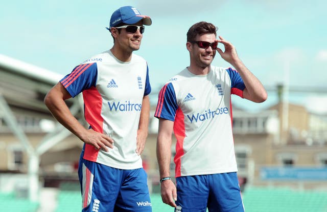 Sir Alastair Cook (left) and James Anderson (right) did the heavy lifting during a famous win at Eden Gardens.