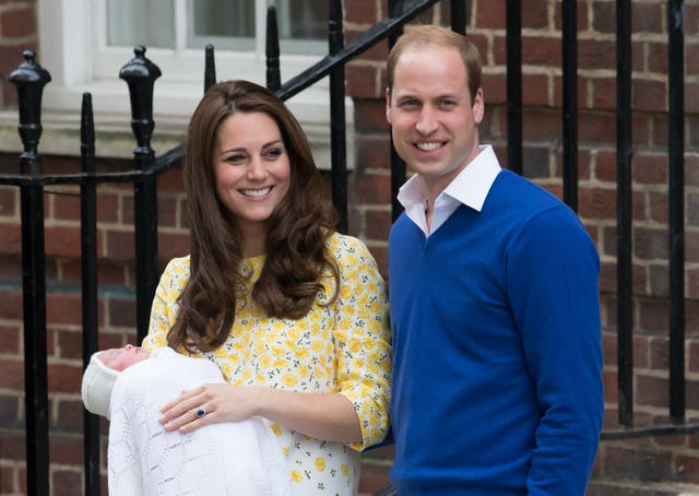 Princess Charlotte arrived less than three hours after the duchess was admitted to hospital (Daniel Leal-Olivas/PA)