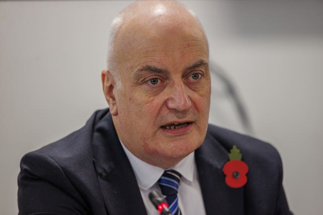 Trevor Clarke speaks at the Policing Board Accountability meeting